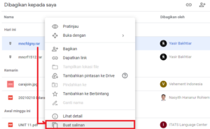 buat salinan file google drive