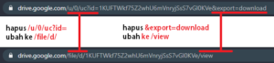 menampilkan menu copy to my drive