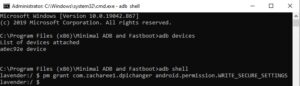 minimal adb and fastboot secure_settings